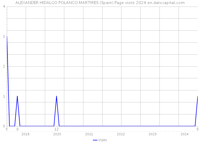 ALEXANDER HIDALGO POLANCO MARTIRES (Spain) Page visits 2024 