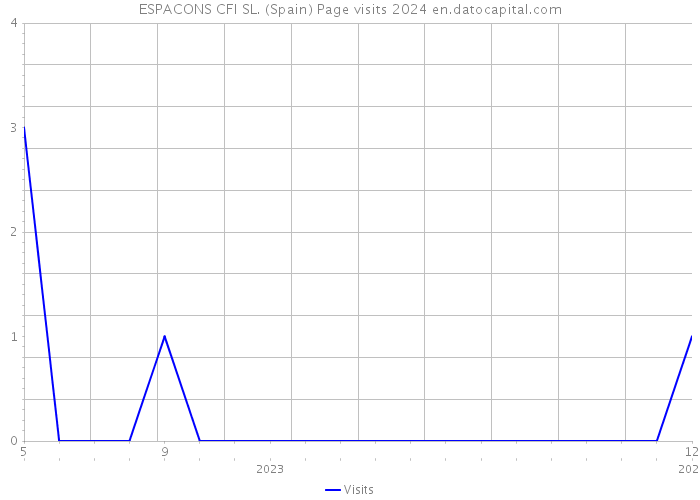 ESPACONS CFI SL. (Spain) Page visits 2024 