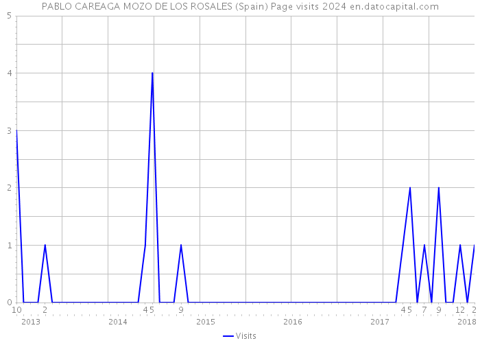 PABLO CAREAGA MOZO DE LOS ROSALES (Spain) Page visits 2024 