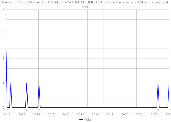 MARKETING SENSORIAL DE ANDALUCIA SOCIEDAD LIMITADA (Spain) Page visits 2024 