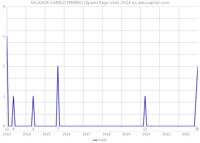 NICANOR CAPELO PEREIRO (Spain) Page visits 2024 