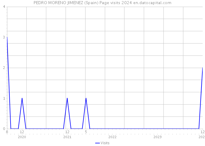 PEDRO MORENO JIMENEZ (Spain) Page visits 2024 