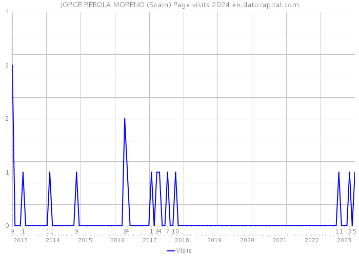 JORGE REBOLA MORENO (Spain) Page visits 2024 