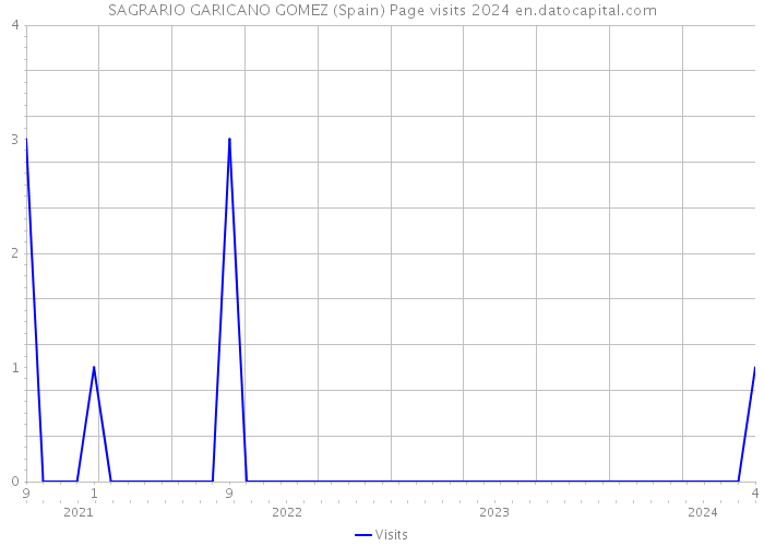 SAGRARIO GARICANO GOMEZ (Spain) Page visits 2024 