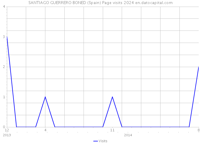 SANTIAGO GUERRERO BONED (Spain) Page visits 2024 