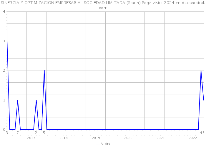 SINERGIA Y OPTIMIZACION EMPRESARIAL SOCIEDAD LIMITADA (Spain) Page visits 2024 