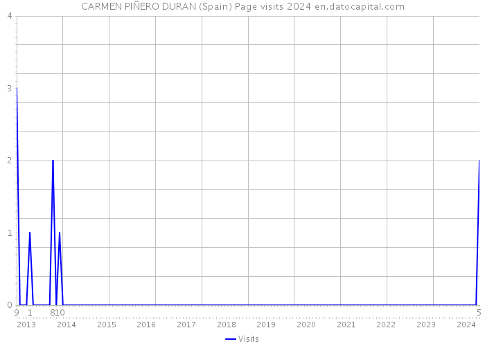 CARMEN PIÑERO DURAN (Spain) Page visits 2024 