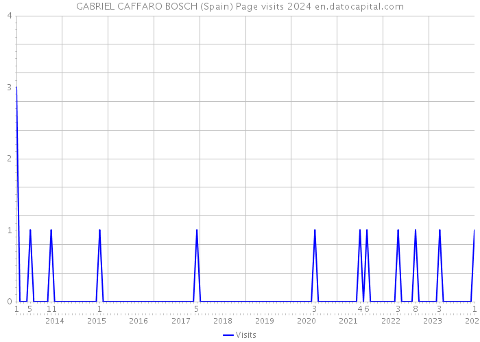 GABRIEL CAFFARO BOSCH (Spain) Page visits 2024 