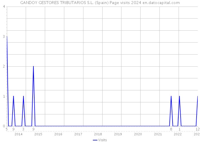 GANDOY GESTORES TRIBUTARIOS S.L. (Spain) Page visits 2024 