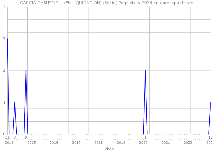 GARCIA CASUSO S.L. (EN LIQUIDACION) (Spain) Page visits 2024 