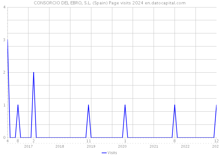 CONSORCIO DEL EBRO, S.L. (Spain) Page visits 2024 