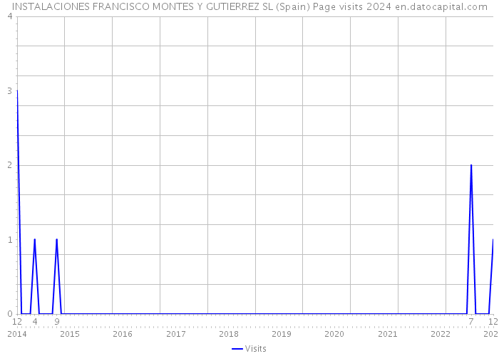 INSTALACIONES FRANCISCO MONTES Y GUTIERREZ SL (Spain) Page visits 2024 