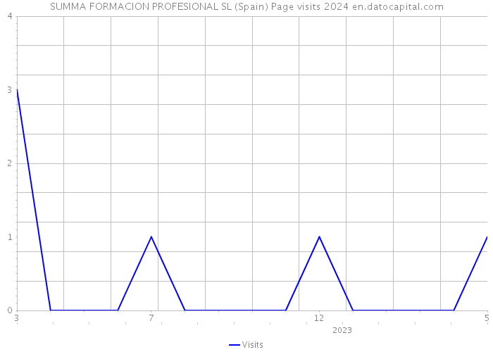 SUMMA FORMACION PROFESIONAL SL (Spain) Page visits 2024 