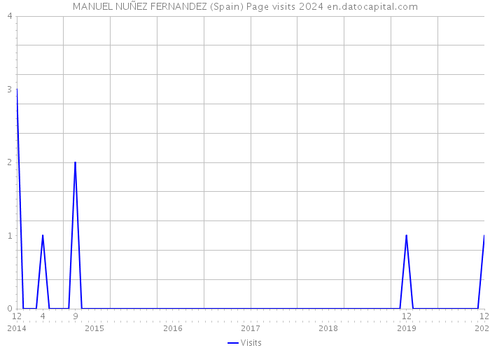 MANUEL NUÑEZ FERNANDEZ (Spain) Page visits 2024 