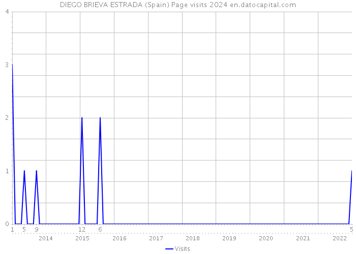 DIEGO BRIEVA ESTRADA (Spain) Page visits 2024 