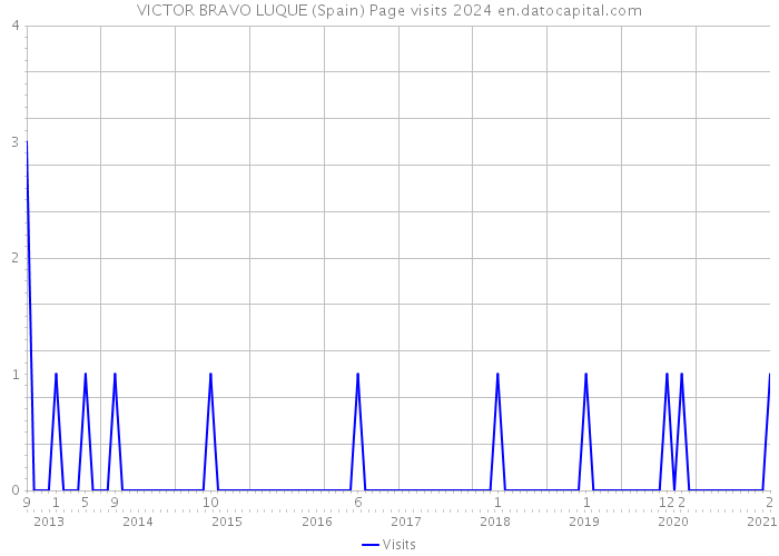 VICTOR BRAVO LUQUE (Spain) Page visits 2024 