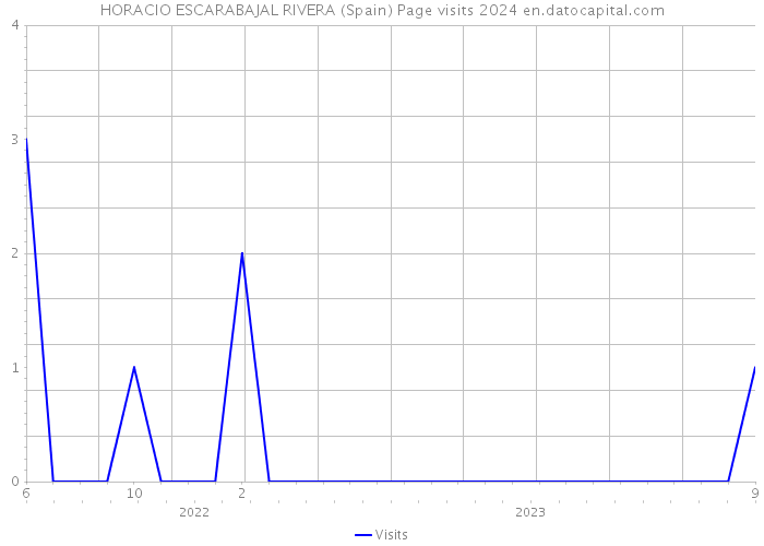 HORACIO ESCARABAJAL RIVERA (Spain) Page visits 2024 