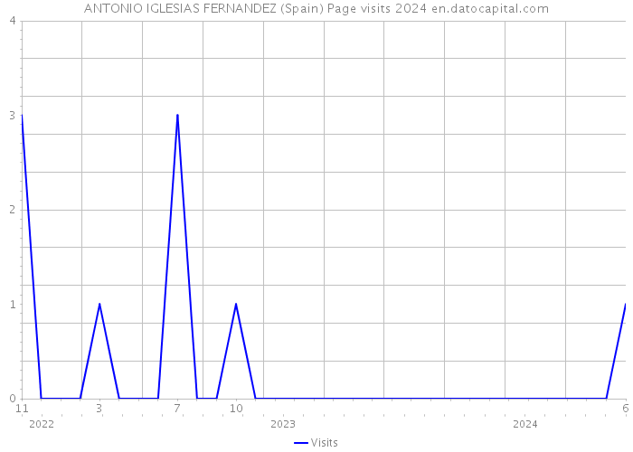 ANTONIO IGLESIAS FERNANDEZ (Spain) Page visits 2024 