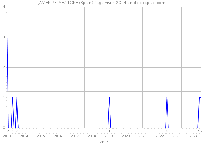 JAVIER PELAEZ TORE (Spain) Page visits 2024 