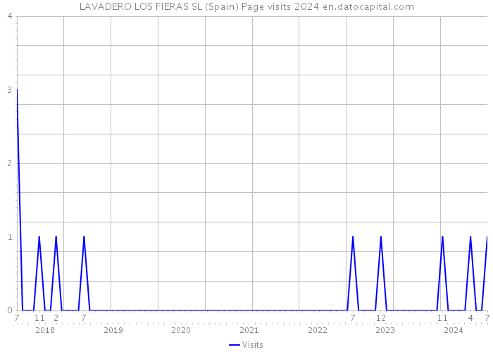 LAVADERO LOS FIERAS SL (Spain) Page visits 2024 