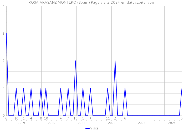 ROSA ARASANZ MONTERO (Spain) Page visits 2024 
