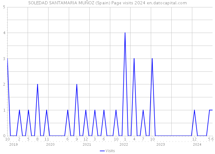 SOLEDAD SANTAMARIA MUÑOZ (Spain) Page visits 2024 