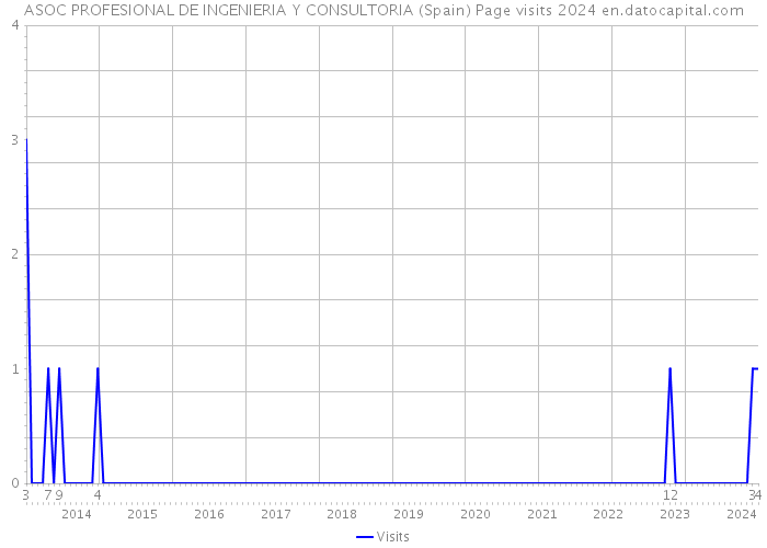 ASOC PROFESIONAL DE INGENIERIA Y CONSULTORIA (Spain) Page visits 2024 