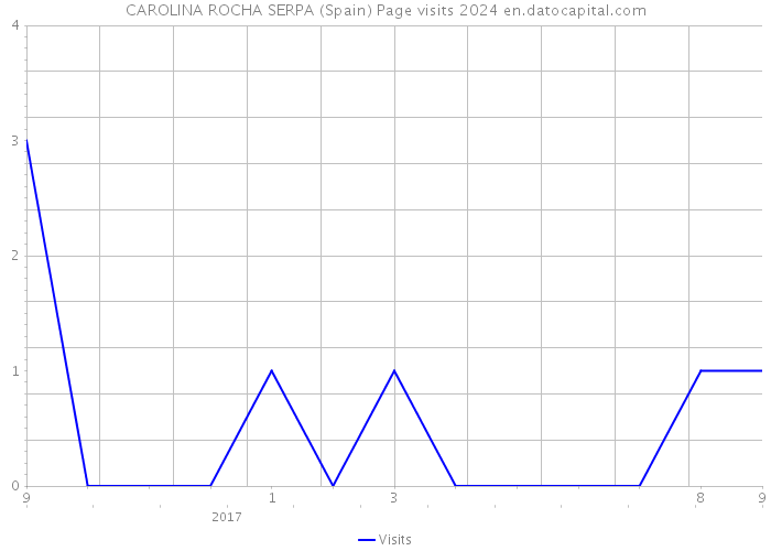 CAROLINA ROCHA SERPA (Spain) Page visits 2024 
