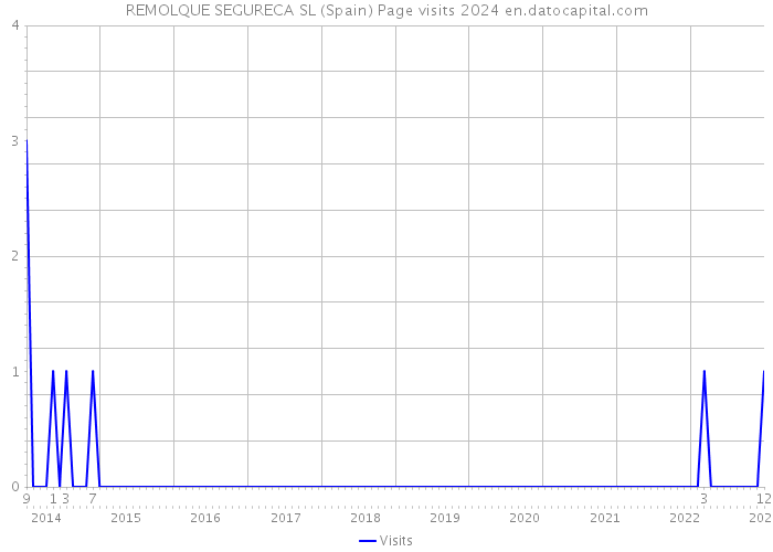 REMOLQUE SEGURECA SL (Spain) Page visits 2024 