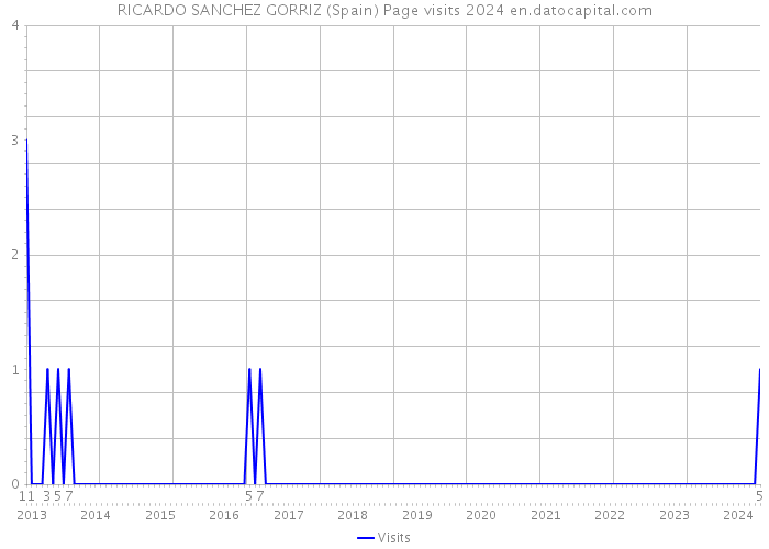 RICARDO SANCHEZ GORRIZ (Spain) Page visits 2024 