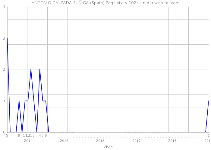 ANTONIO CALZADA ZUÑIGA (Spain) Page visits 2024 