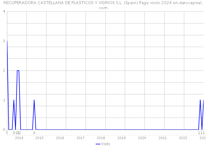 RECUPERADORA CASTELLANA DE PLASTICOS Y VIDRIOS S.L. (Spain) Page visits 2024 