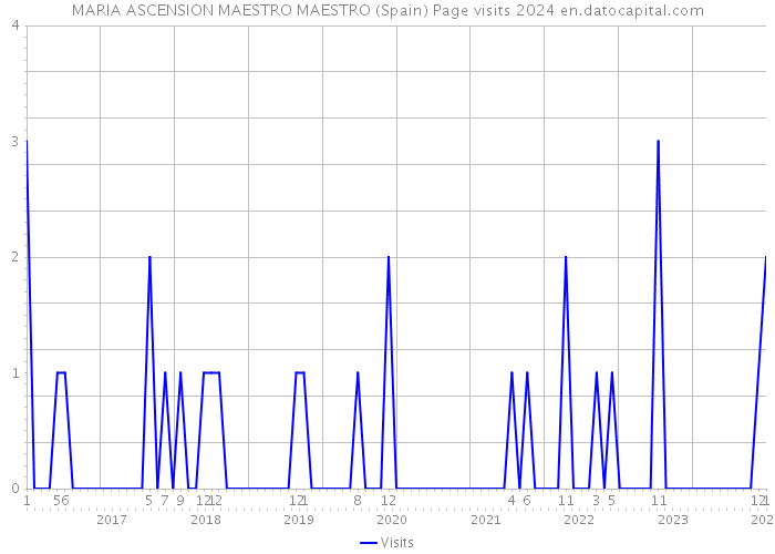 MARIA ASCENSION MAESTRO MAESTRO (Spain) Page visits 2024 