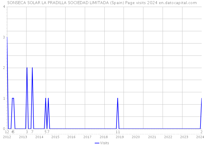 SONSECA SOLAR LA PRADILLA SOCIEDAD LIMITADA (Spain) Page visits 2024 