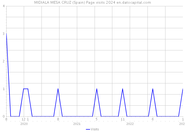 MIDIALA MESA CRUZ (Spain) Page visits 2024 