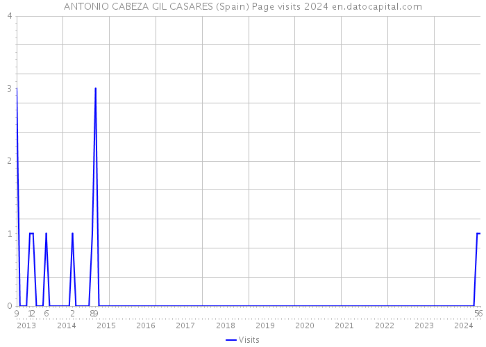 ANTONIO CABEZA GIL CASARES (Spain) Page visits 2024 