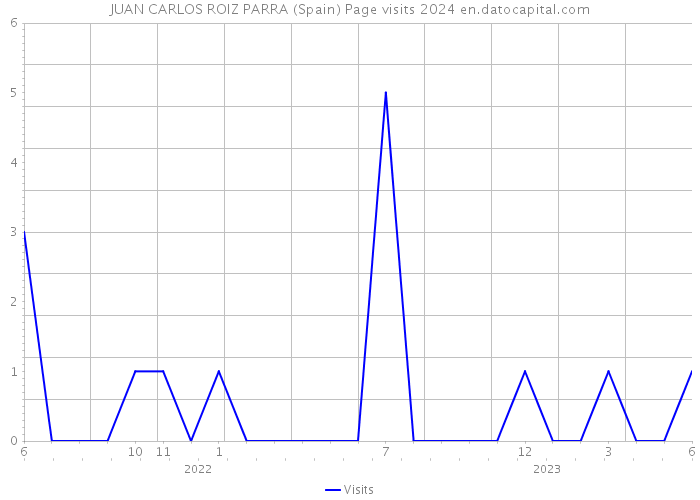 JUAN CARLOS ROIZ PARRA (Spain) Page visits 2024 