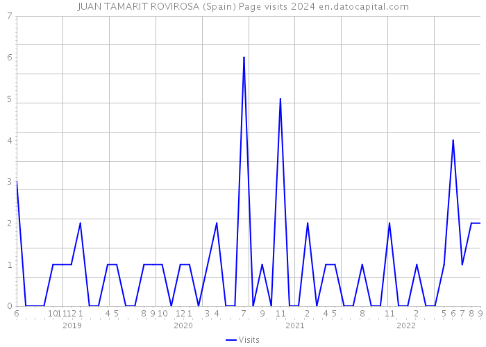 JUAN TAMARIT ROVIROSA (Spain) Page visits 2024 