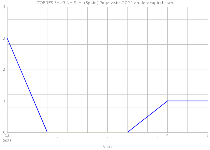 TORRES SAURINA S. A. (Spain) Page visits 2024 