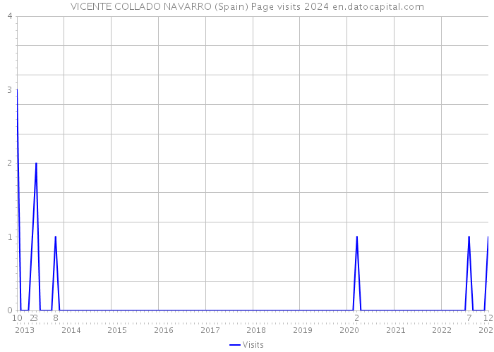 VICENTE COLLADO NAVARRO (Spain) Page visits 2024 