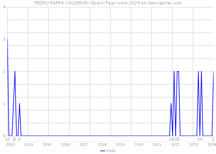 PEDRO PARRA CALDERON (Spain) Page visits 2024 