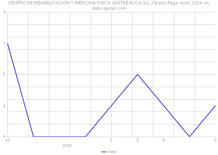 CENTRO DE REHABILITACION Y MEDICINA FISICA SASTRE ROCA S.L. (Spain) Page visits 2024 