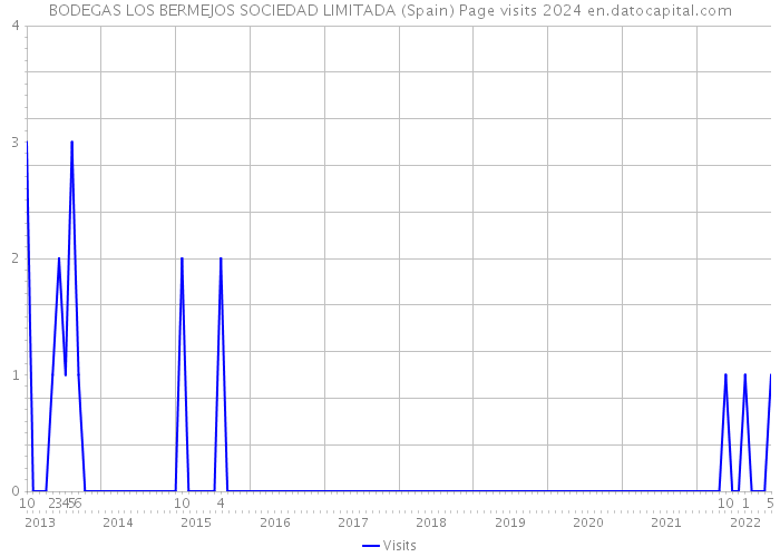 BODEGAS LOS BERMEJOS SOCIEDAD LIMITADA (Spain) Page visits 2024 
