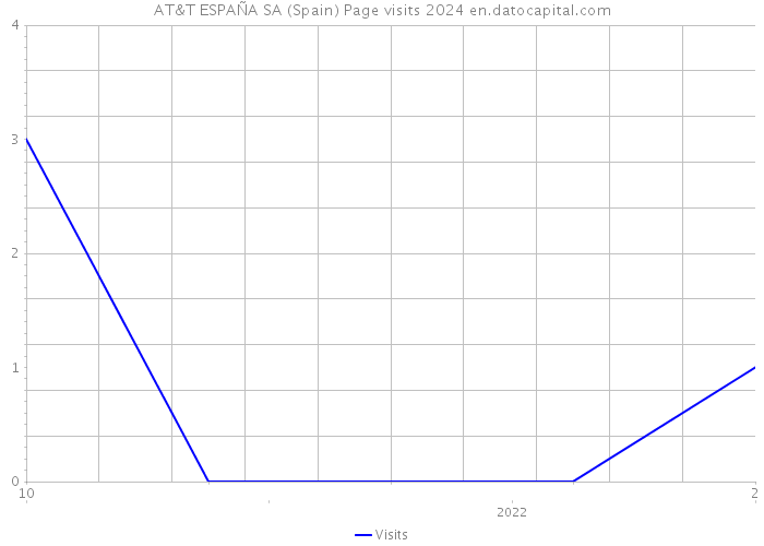 AT&T ESPAÑA SA (Spain) Page visits 2024 