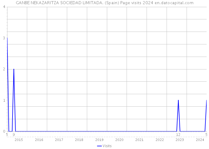 GANBE NEKAZARITZA SOCIEDAD LIMITADA. (Spain) Page visits 2024 