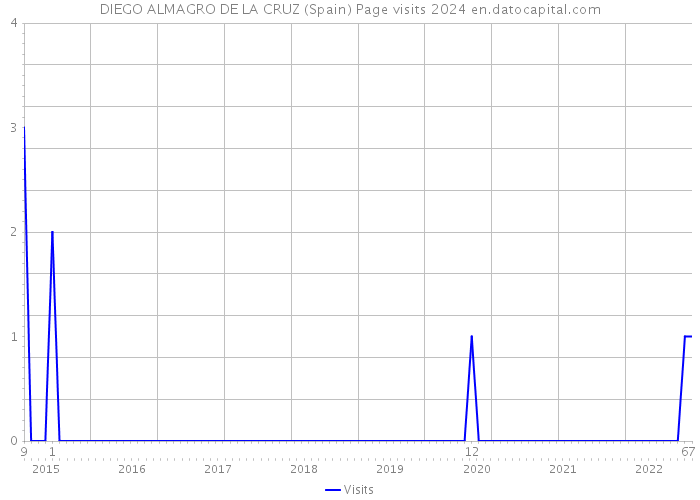 DIEGO ALMAGRO DE LA CRUZ (Spain) Page visits 2024 