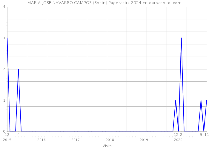 MARIA JOSE NAVARRO CAMPOS (Spain) Page visits 2024 