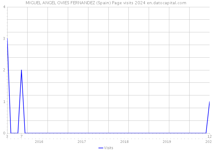 MIGUEL ANGEL OVIES FERNANDEZ (Spain) Page visits 2024 