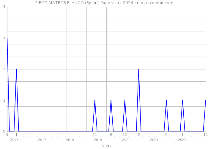 DIEGO MATEOS BLANCO (Spain) Page visits 2024 