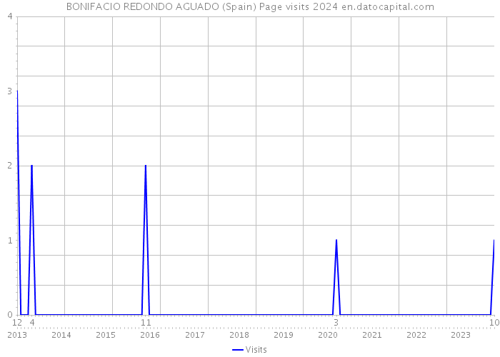BONIFACIO REDONDO AGUADO (Spain) Page visits 2024 